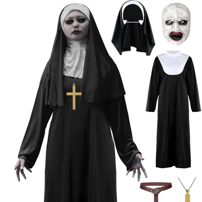 Jual Halloween Biarawati cosplay Kostum Valak The Nun Kostum Halloween ...