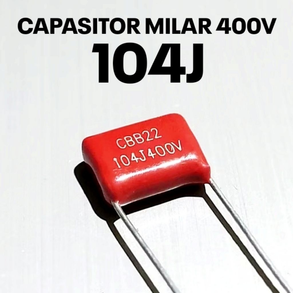 Jual CAPASITOR MILAR 104J 100n 400V 100nF 400VOLT CAP MILAR | Shopee ...