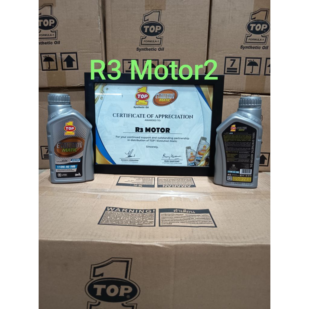 Jual OLI TOP ONE / TOP 1 EVOLUTION MATIC 10W/40 JASO MB FULL SYNTHETIC ...