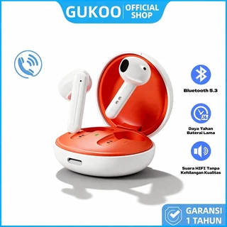 GUKOO TWS Bluetooth 5.3 Headphone - [Nama Produk] - Baterai 50 Jam - Low Latency untuk Game - HD Sound Quality - Waterproof - Garansi Resmi
