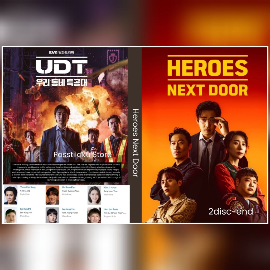 Jual Kaset Serial Drakor HEROES NEXT DOOR - 2025 - 2disk-end | Shopee ...