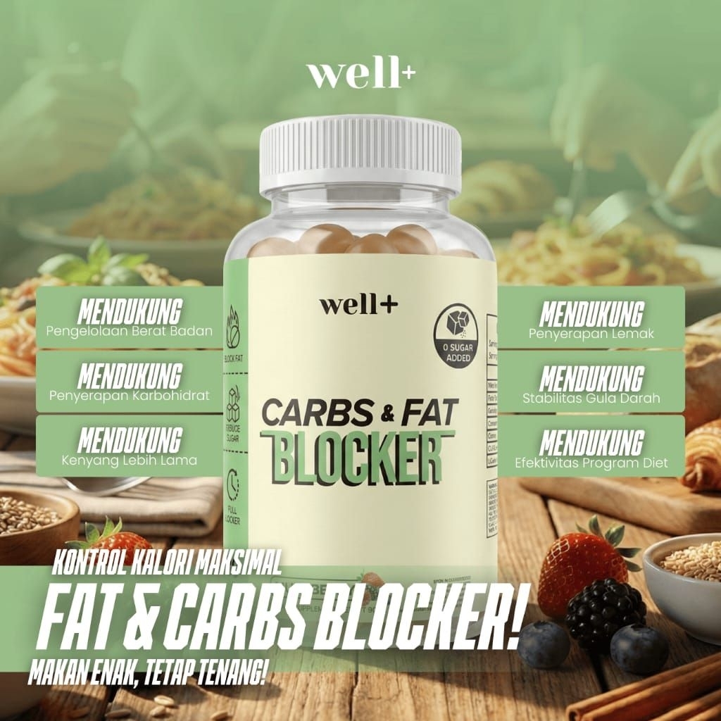 Jual Well+ Carbs & Fat Blocker Gummy Multiberry 30 Servings | Non ...