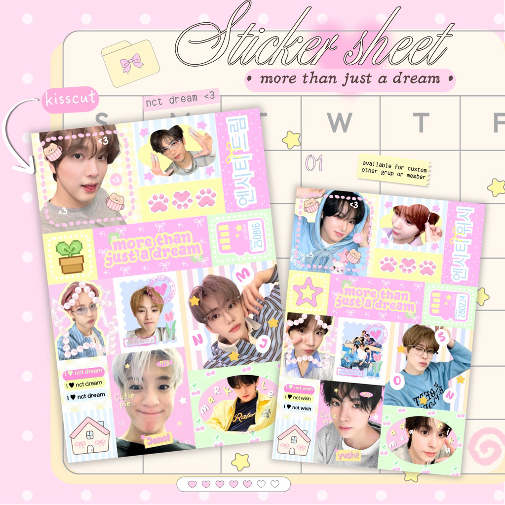 Jual STICKER SHEET DECO NCT DREAM NCT WISH | Shopee Indonesia