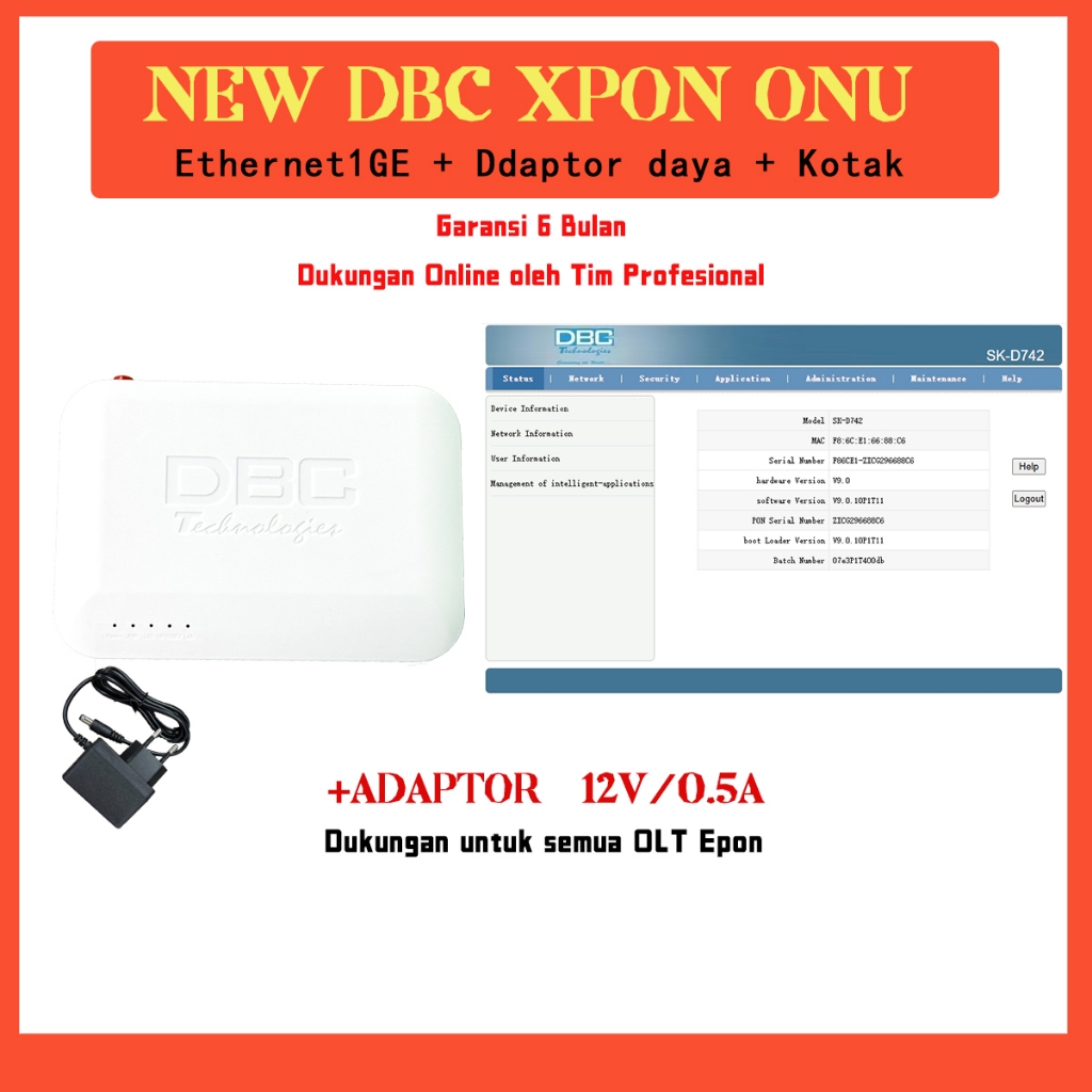Jual Router Access Point DBC ONU (Non-WiFi) RT RW Mendukung Semua OLT ...