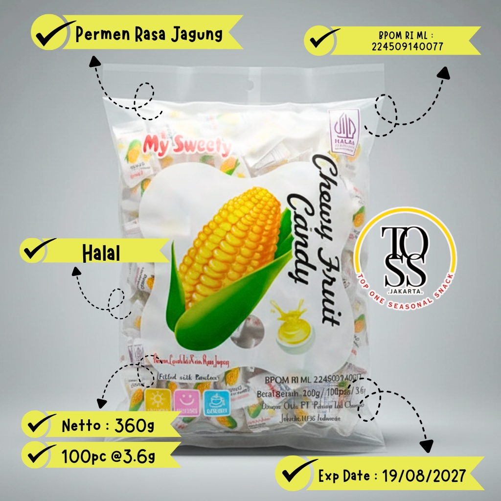 Jual My Sweety Permen Buah Aneka Rasa – Chewy Fruit Candy Halal, Kenyal ...