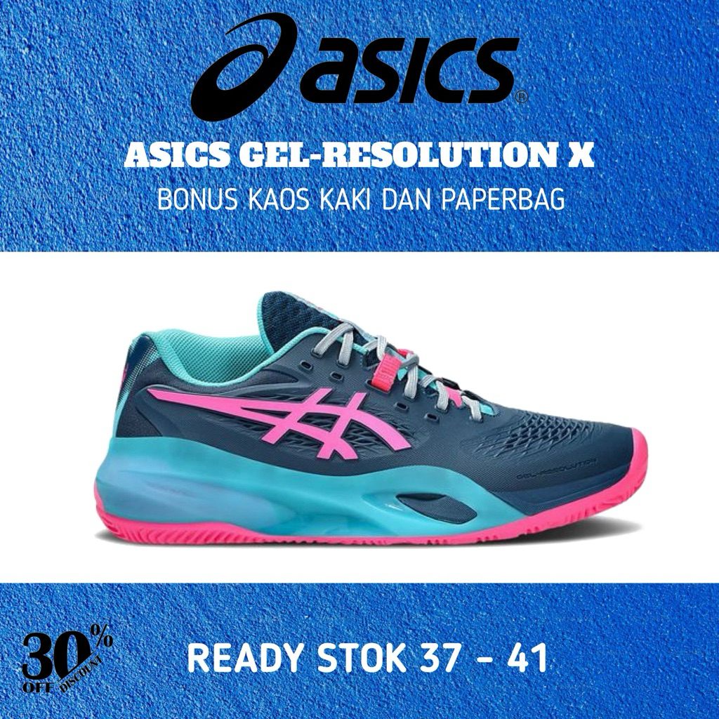 Jual Asics Gel-Resolution X Padel Mako Blue/Hot Pink Women's Tenis ...