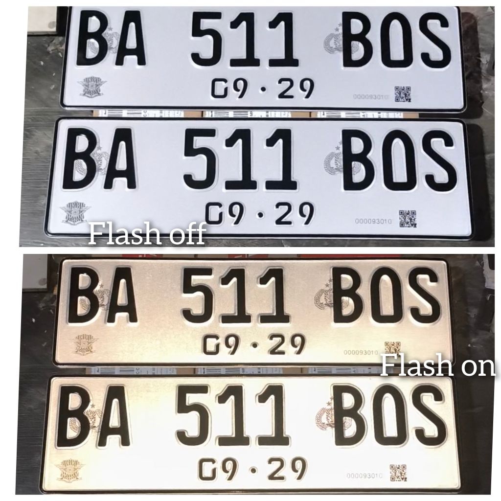 Jual reflektif putih barcode font terbaru 2pcs | Shopee Indonesia