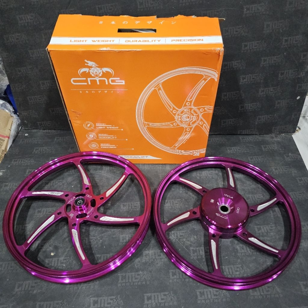 Jual Velg CMG MG6 Six Star R17 17 x 140 Depan Belakang Honda Beat Vario ...