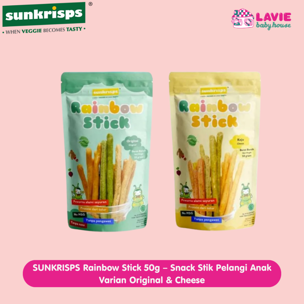 Jual SUNKRISPS Rainbow Stick 50g – Snack Stik Pelangi Anak Varian ...