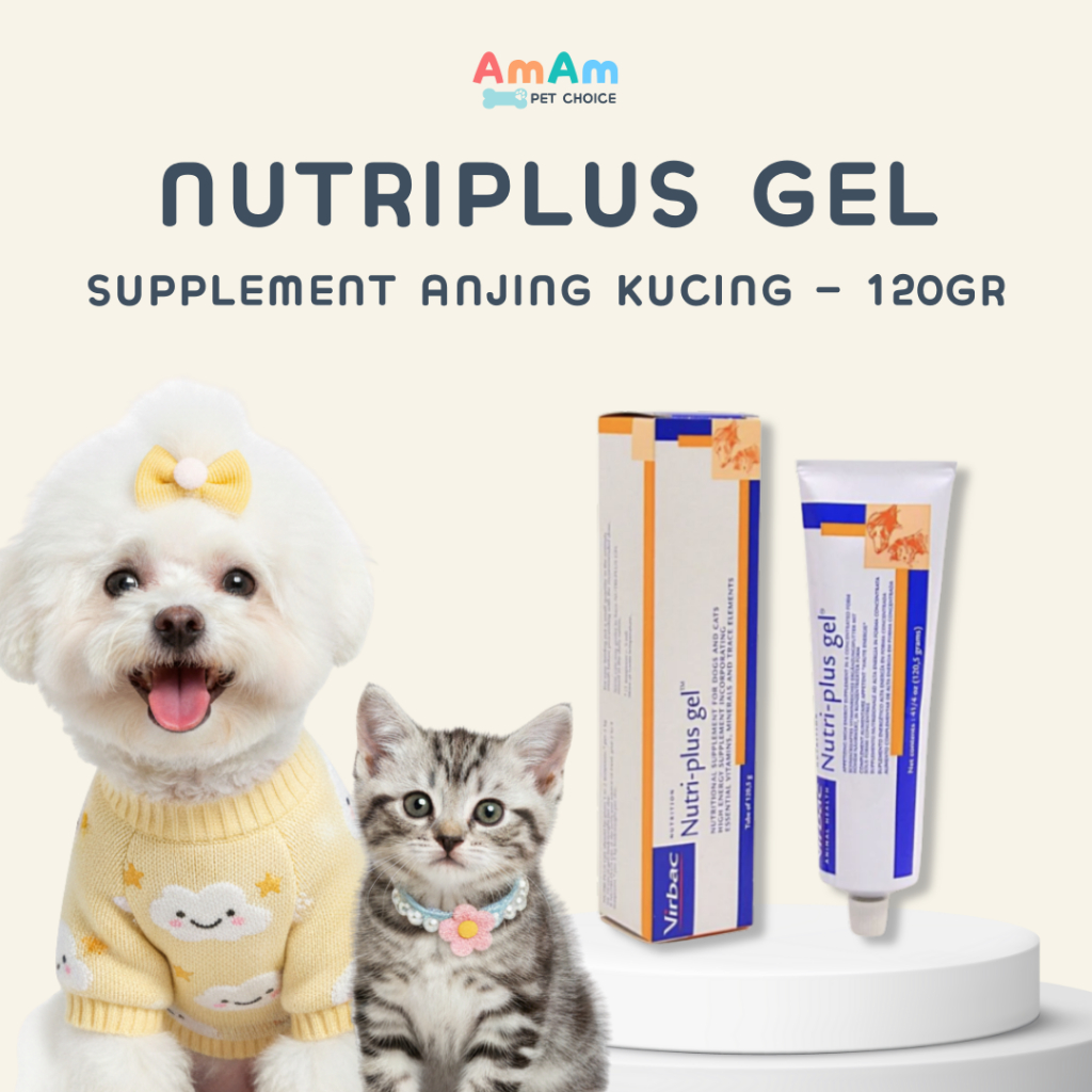 Jual Virbac Nutri Plus Gel Nutriplus Gel Obat Vitamin Anjing Kucing ...