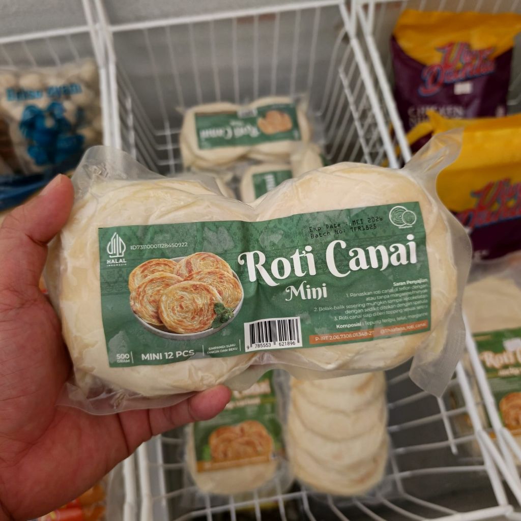 Jual Roti Canai Mini Merek Thaafana 12 pcs kemasan 500 gr | Shopee ...