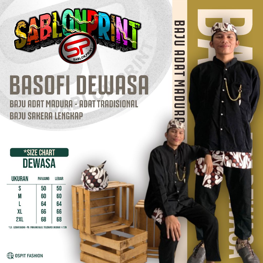Jual (PACKING + DUS) | BAJU ADAT BASOFI TRADISIONAL | ATASAN BAWAH ...