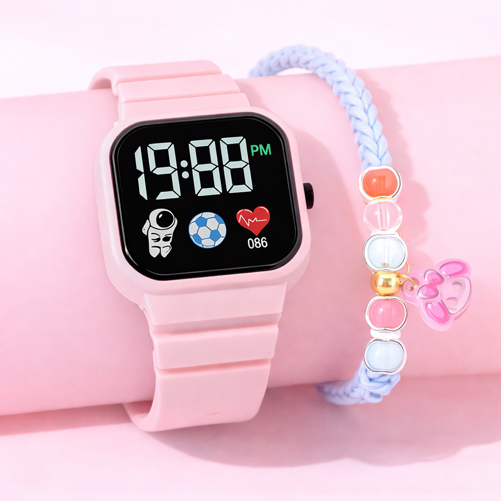 Jual Jam Tangan Anak Cowok Cewek LED Astronot Lucu Anti Air Keren 5 ...