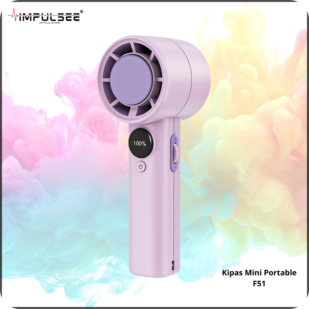Jual Kipas Angin Mini Portable F51 Super Speed Angin Super Kencang LED ...