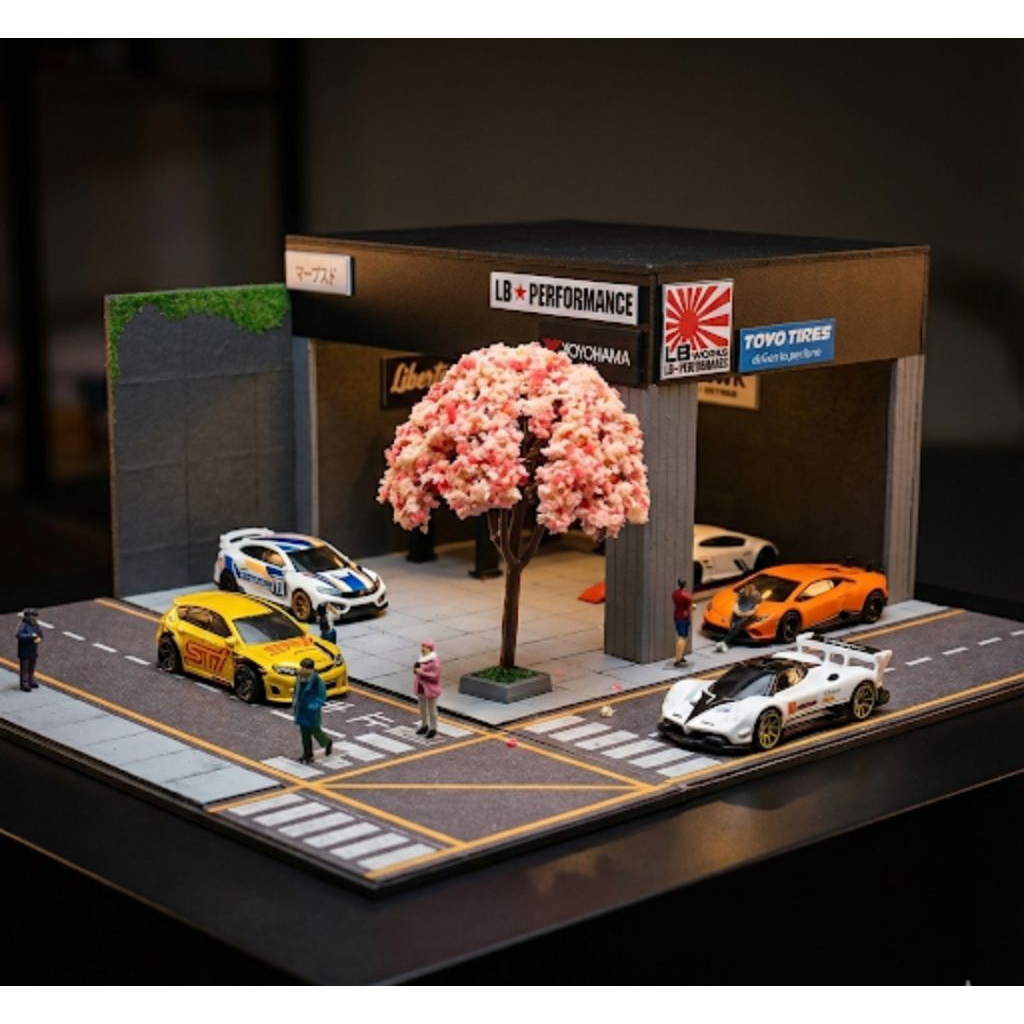 Jual Diorama Bengkel LBWK 1:64 || LBWK Garage Diorama untuk hot wheels ...