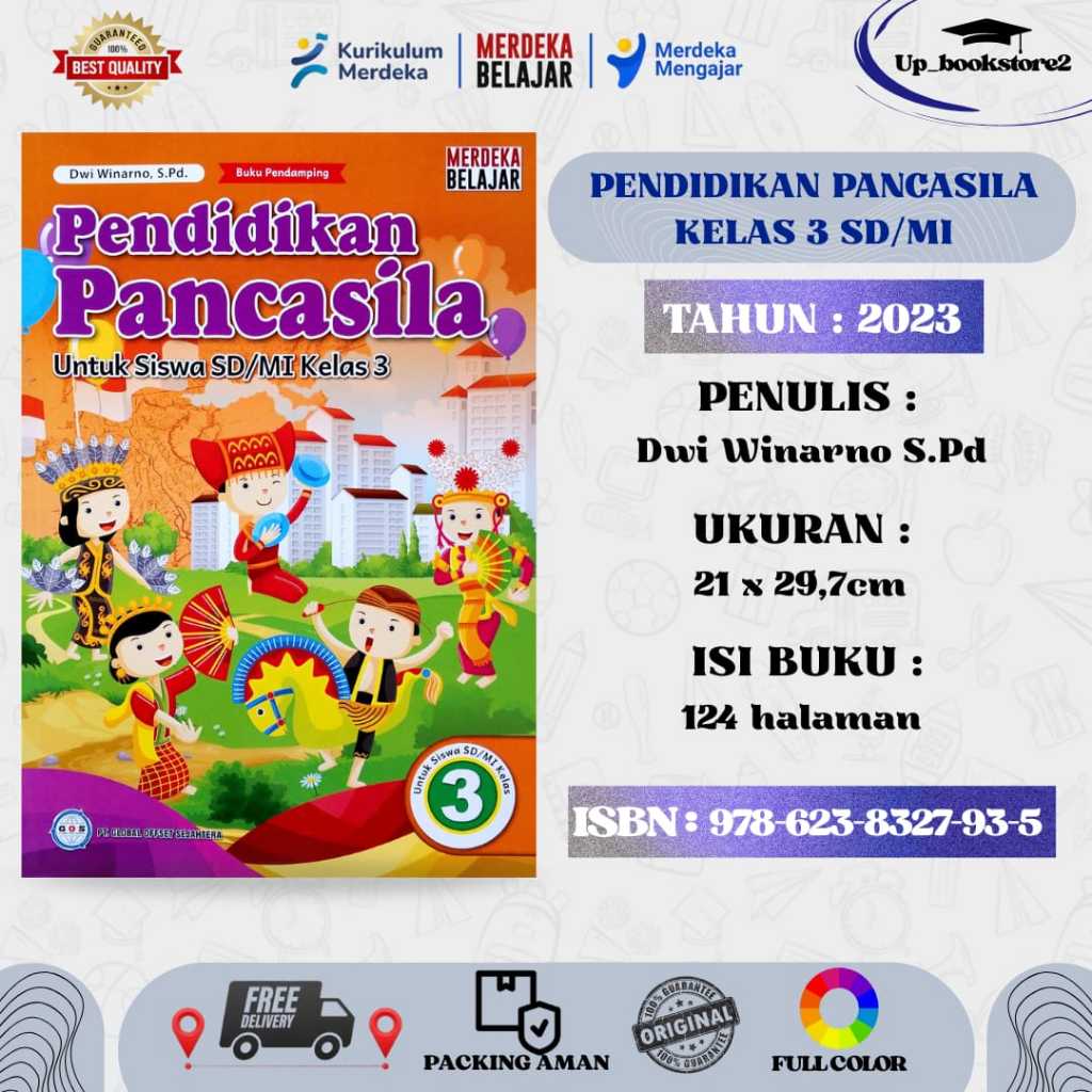 Jual BUKU SISWA PENDIDIKAN PANCASILA KELAS 3 KURIKULUM PENGGERAK ...