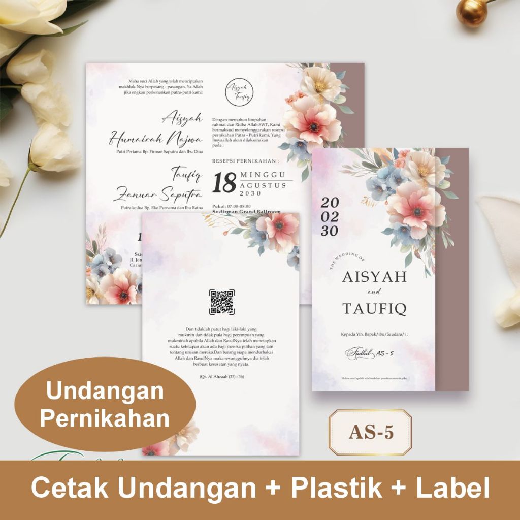 Jual CETAK UNDANGAN PERNIKAHAN UF1 | Shopee Indonesia
