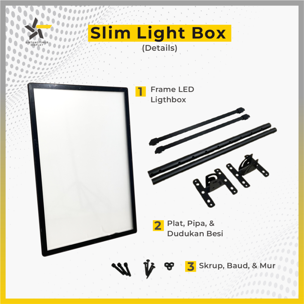 Jual SLIM LIGHT BOX AKRILIK Cafe Menuboard Bracket | Hanging Lightbox ...