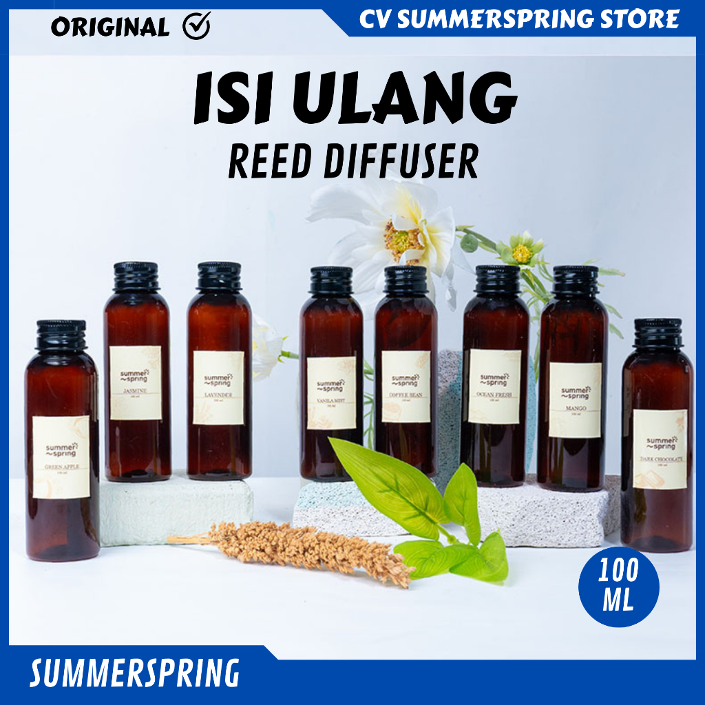 Jual Refill Reed Diffuser Summer Spring Pengharum Ruangan Otomatis ...