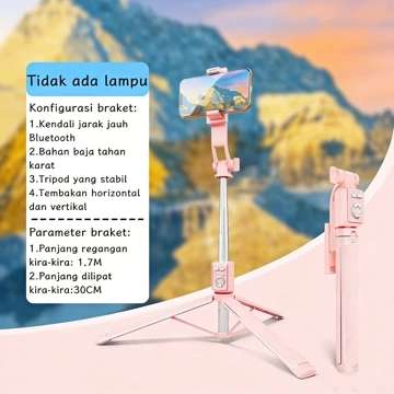 Valore 170CM Tongsis Tripod Bluetooth Selfie Stick Stainless Steel Tongsis Multifungsi Remote
