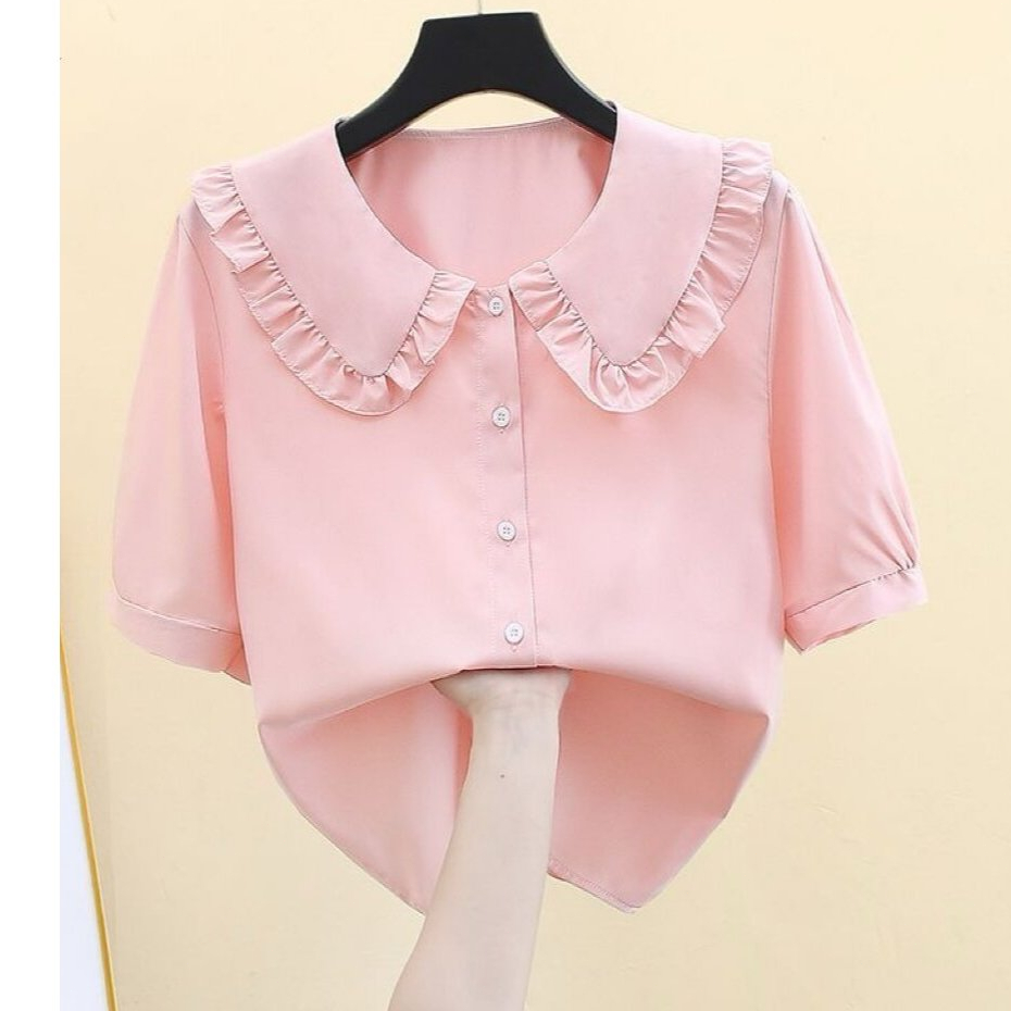 RANR Blus Leher Boneka - Blus Lengan Gelembung Wanita Ranr-Closet foto 3