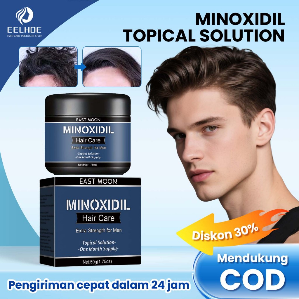 Jual East Moon Krim Perawatan Rambut Pria 50g Penumbuh Rambut Kering ...