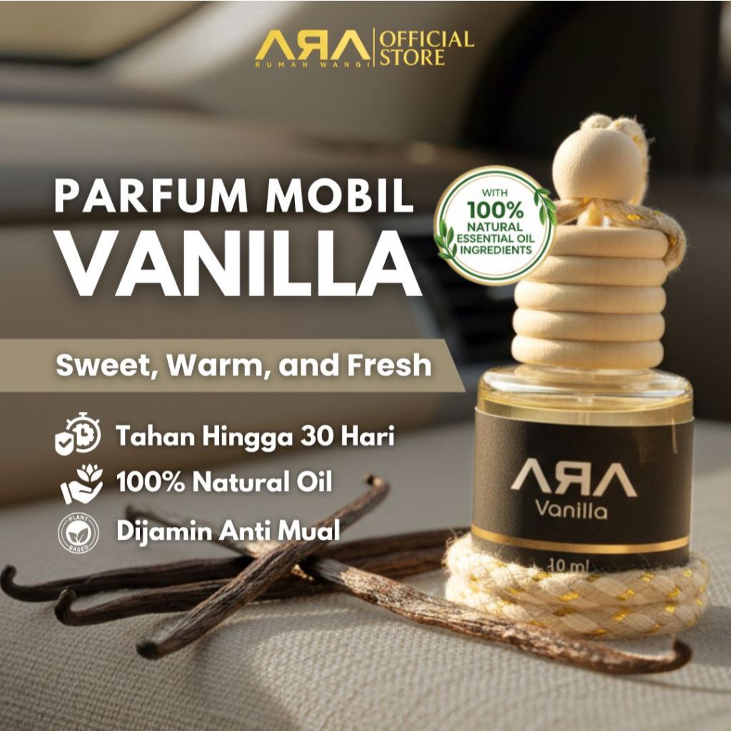 Jual Parfum Mobil Anti Mual Pusing VANILLA Pure Essential Oil Tahan ...