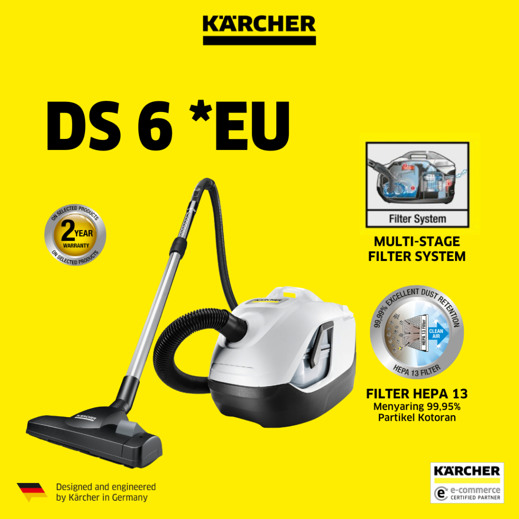 Karcher DS 6 Premium *EU 650 Watt Vacuum Cleaner Dry (white)