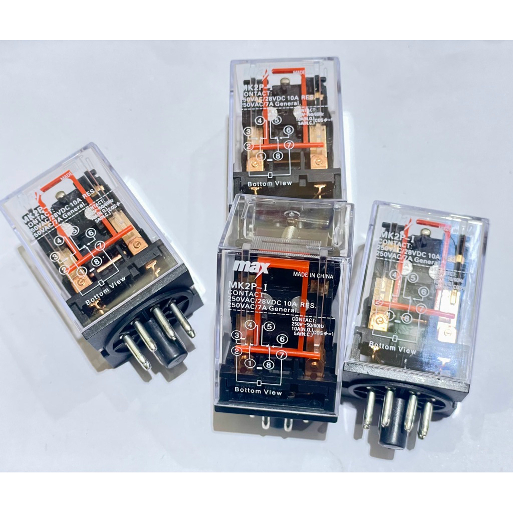 Jual Relay AC 220v MK2P 8 Pin / Soket Relay AC 220v PF083 | Shopee ...