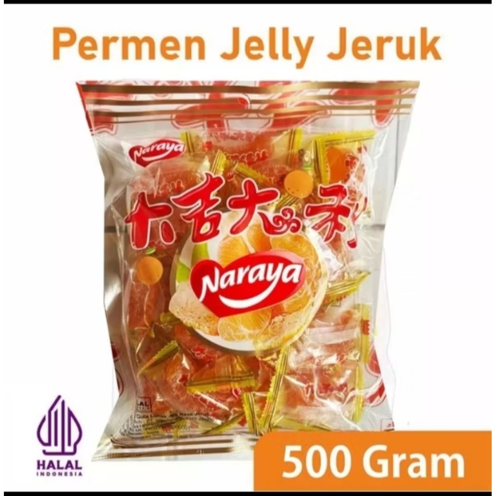 Jual PERMEN JELLY JERUK HALAL 500 GRAM RASA JERUK MANDARIN | Shopee ...