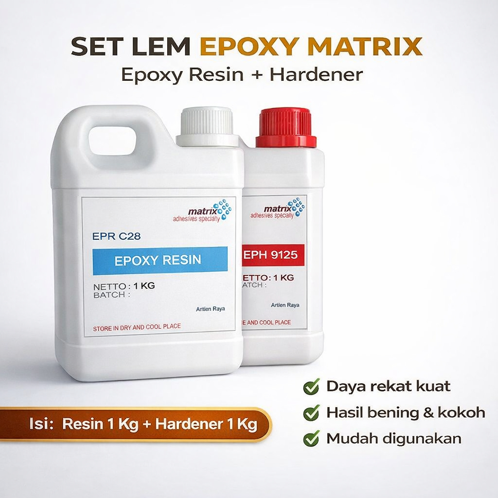 Jual Set Lem Epoxy Matrix Epoxy Resin EPR C28 1Kg + Hardener EPH 9125 ...