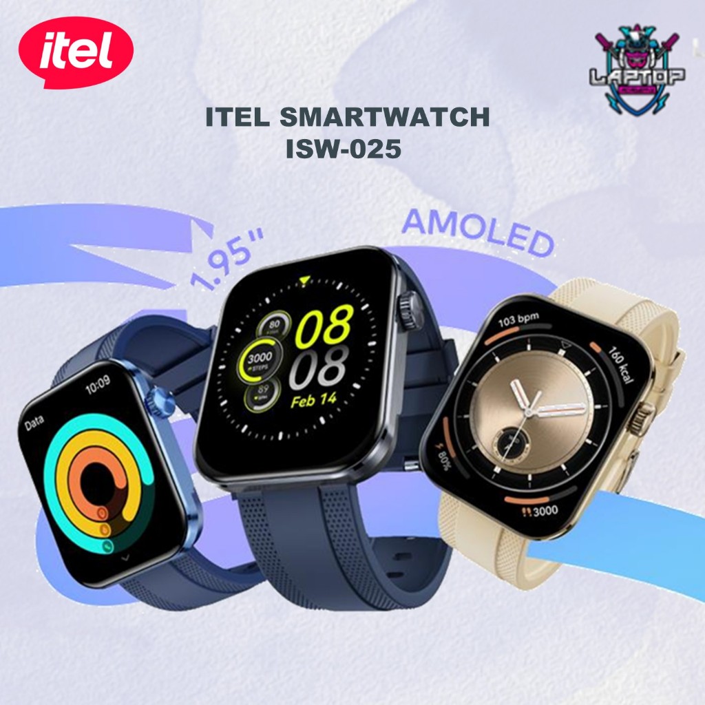 Jual itel O25 Smartwatch | Tampilan Jam AI | Panggilan & Notifikasi BT ...