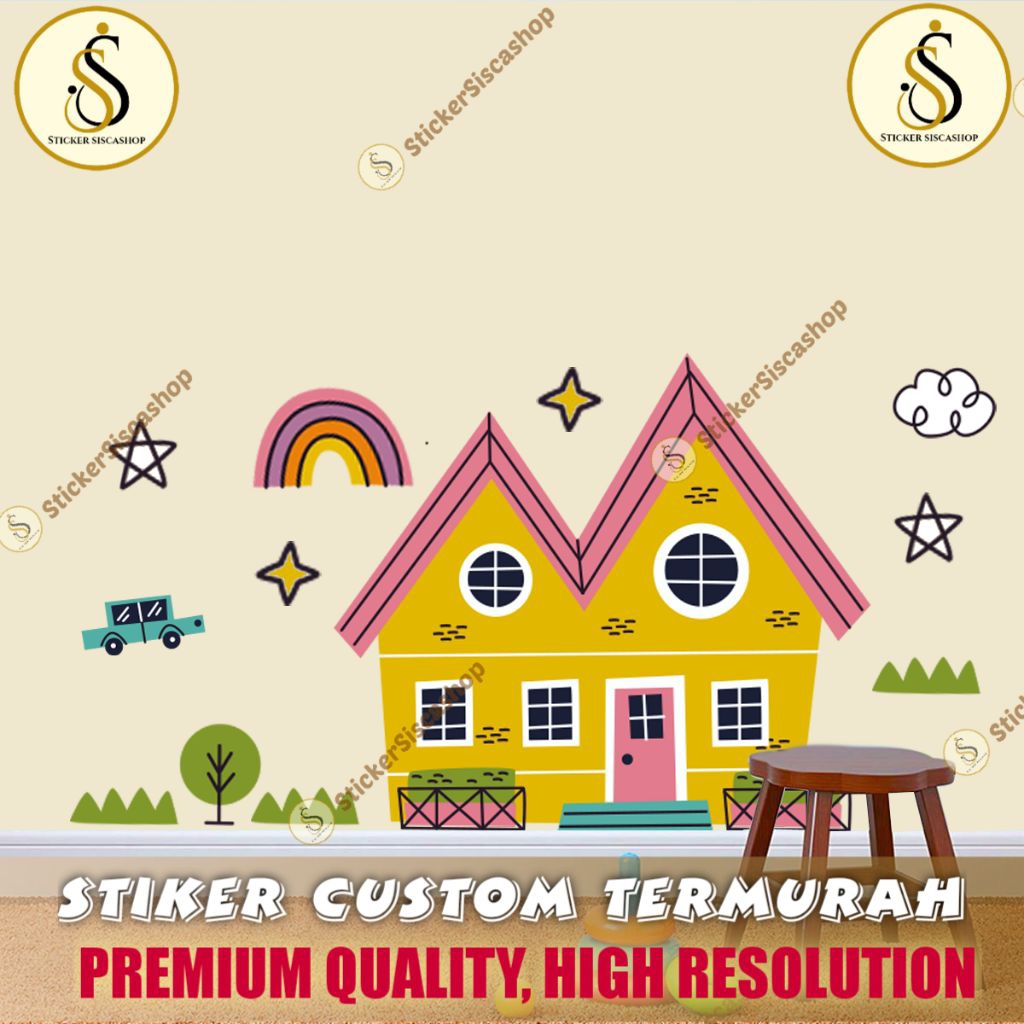 Jual STIKER DINDING RUMAH-WALLSTICKER RUMAH-WALLPAPER RUMAH-DEKORASI ...