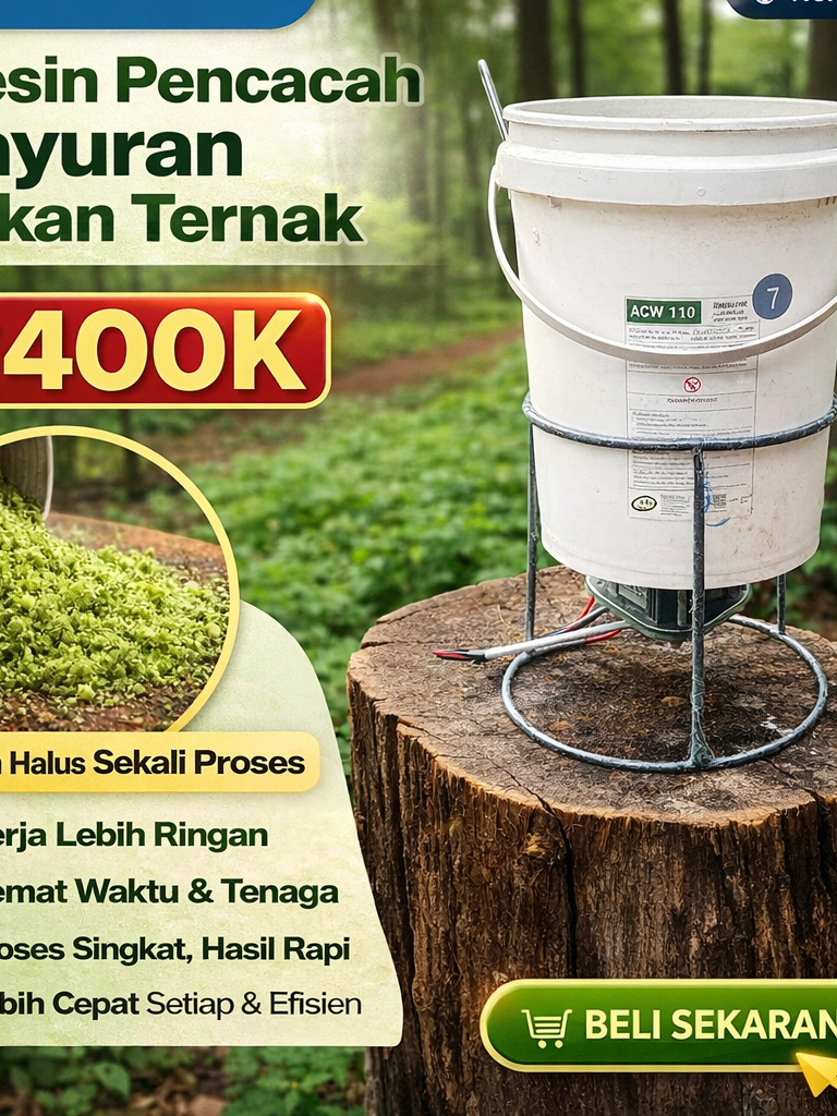 Jual Mesin Coper Pencacah Sayur Dan Rumput Untuk Pakan Ternak siap ...