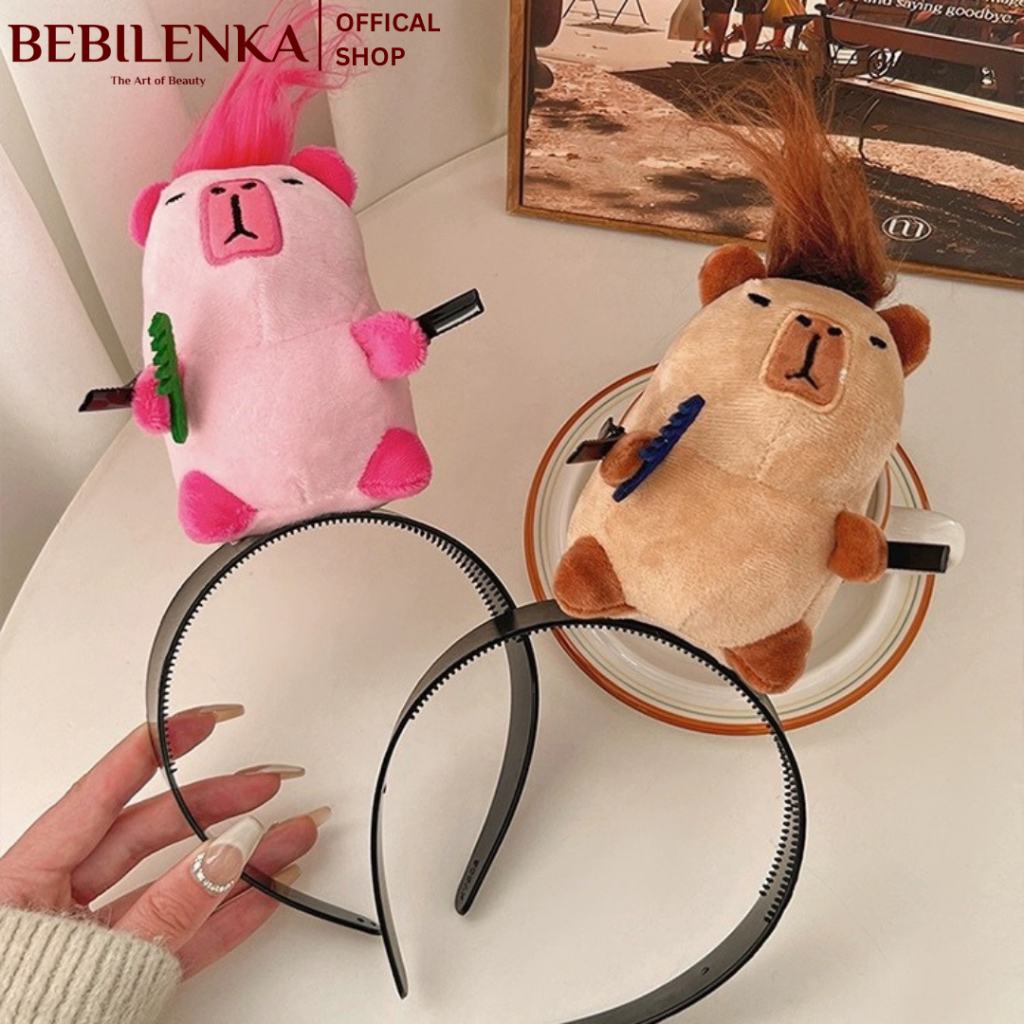 Jual Bando Rambut Capibara Bandana Jepit Rambut Head band Lucu imut ...