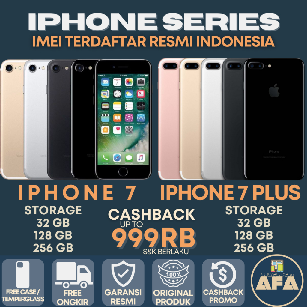 Jual iPhonee 7 | 7 Plus 256GB 128GB 32GB | Second Original Fullset ...