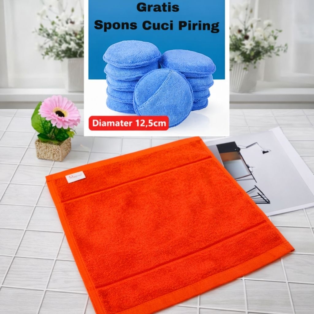 Serbet Dapur Jumbo Premium 1 Lusin Lap Kain Serbaguna Bahan Katun Cotton Harga G - foto 5