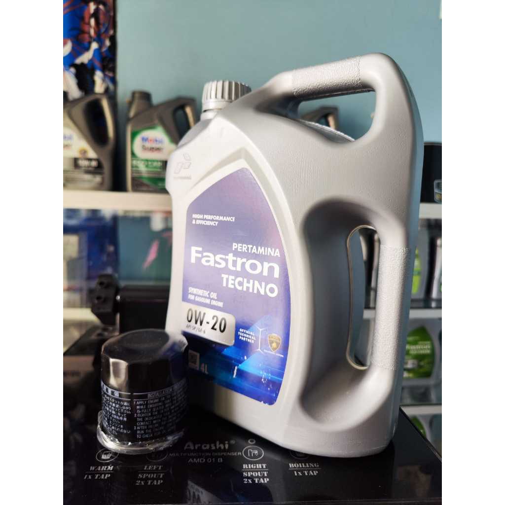 Jual Paket Oli Fastron Techno 0W-20 API SP | API GF-6 4L & Filter Oli ...