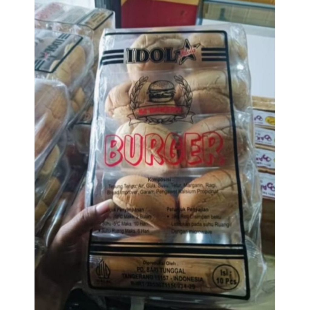 Jual ROTI BURGER ISI 10 MEREK IDOLA | Shopee Indonesia
