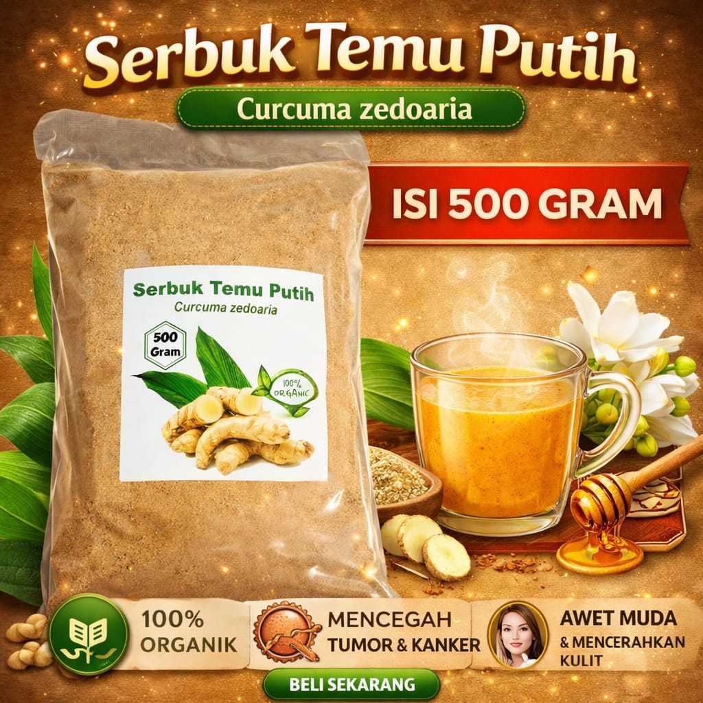 Jual Serbuk Temu Putih Curcuma Zedoaria 500 Gram Murah | Shopee Indonesia