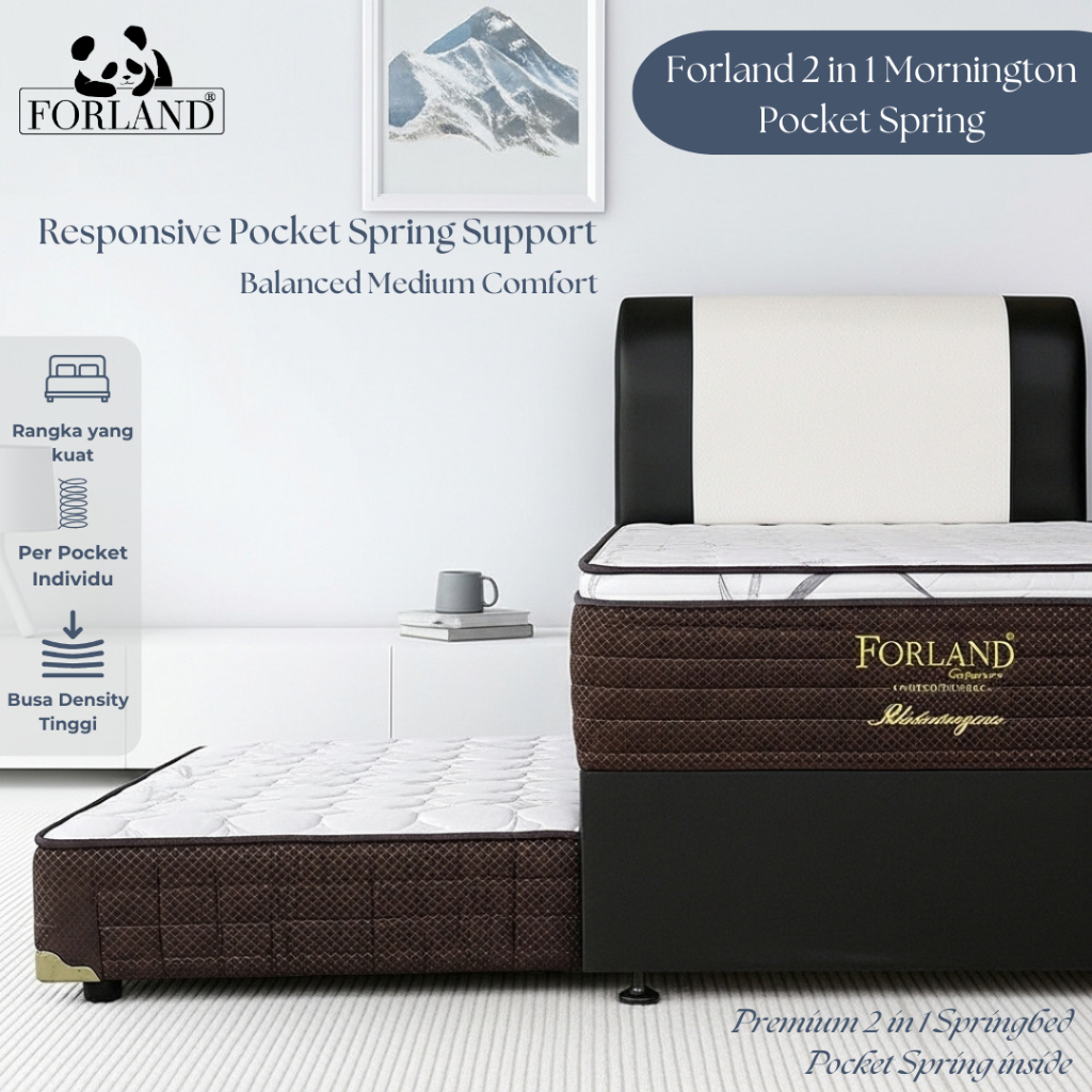 Jual Forland Mornington Springbed 2 in 1 Plushtop Pocket Spring ...