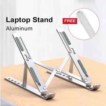 Stand Holder Laptop Portable Lipat Full Alumunium Multifungsi Anti Slip Untuk Laptop Notebook