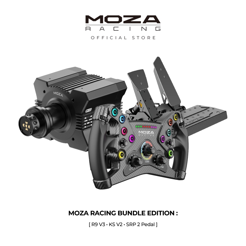 Jual MOZA Racing R9 V3 DD Wheel Base with KS Open Wheel & SR-P 2 Pedal ...
