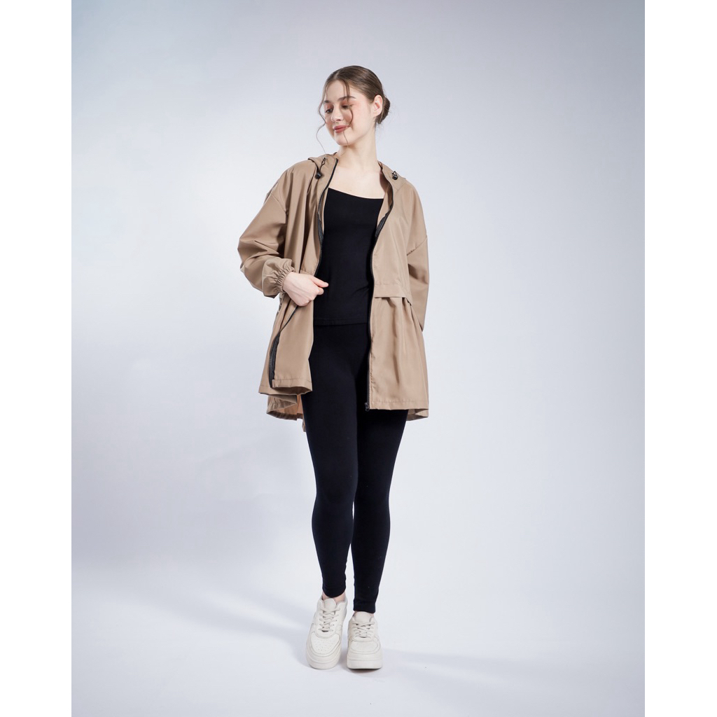 Jual Nadya Jacket- Free Pouch jacket olahraga wanita foldable nilon ...