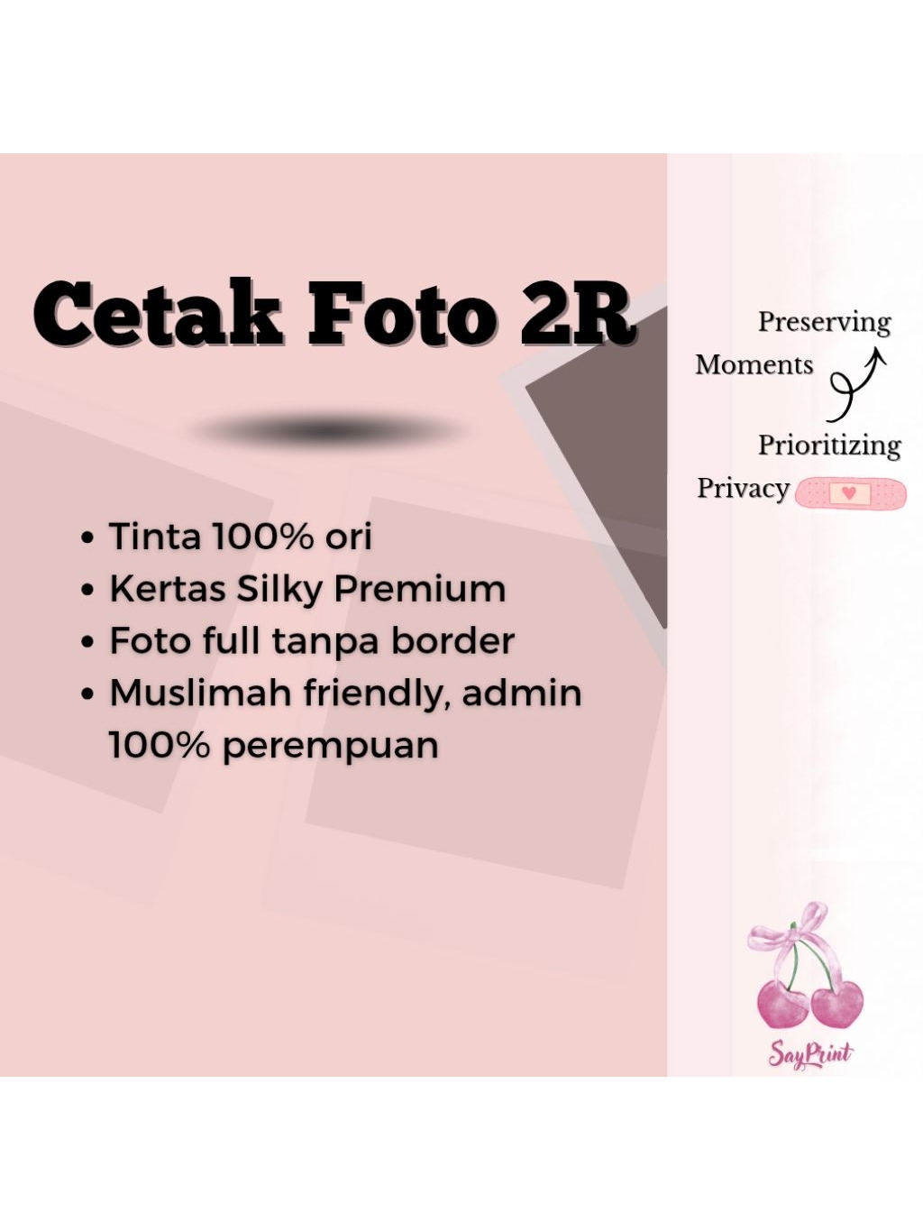 Jual SAYPRINT - Cetak Foto 2R (Paket 9,18,27,36,45,72) Premium Full ...