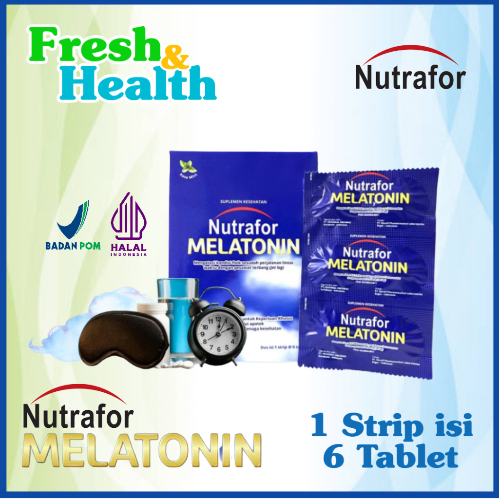 Jual Nutrafor Melatonin Isi 6 Tablet - Obat | Suplemen Insomnia ...