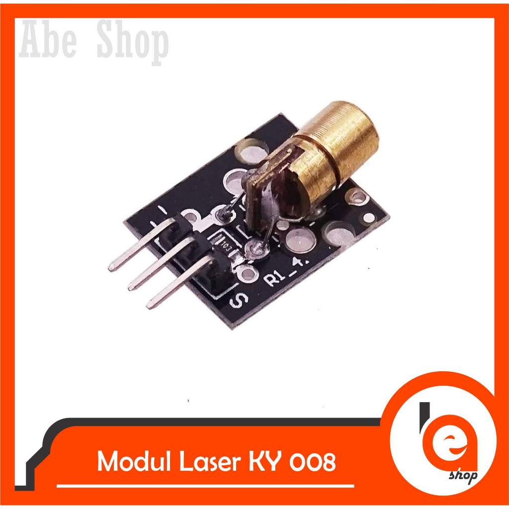 Jual Modul Laser KY-008 650nm 5V 5mW Red Laser Diode Transmitter Sensor ...