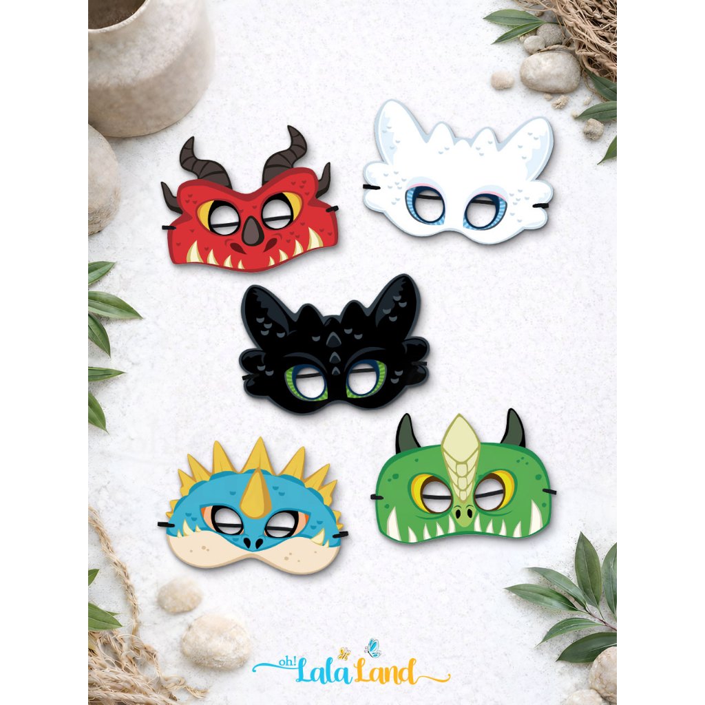 Jual How To Train Your Dragon Topeng Karakter Anak | Kids Birthday ...