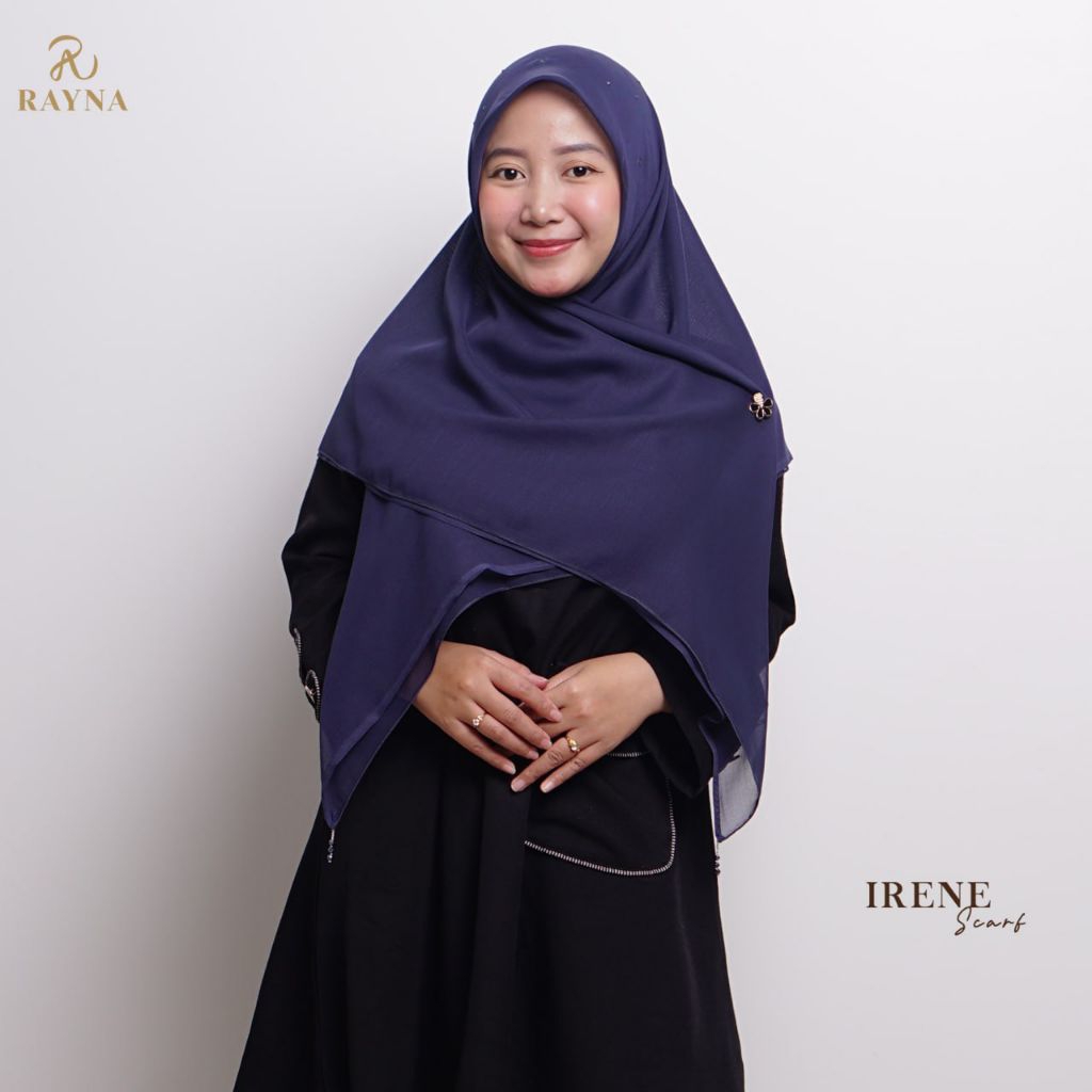 RAYNAHIJAB Irene Scarf Paris Japan Premium Bertabur Kristal Hijab Pesta