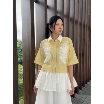 Seminggu.Rtw Gretta Peplum Shirt (Short Sleeve)